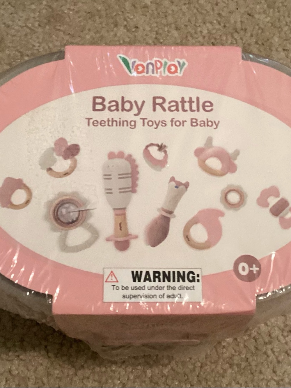 VanPlay Baby Girl 0-6 Month Rattle Teething Toys Gift Set NWT